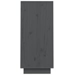 vidaXL Armoire console Gris 60x34x75 cm Bois de pin solide