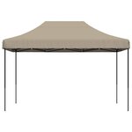 vidaXL Tente de fête Taupe 279 x 410 x 315 cm Tissu Oxford