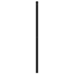 vidaXL Tête de lit métal noir 193 cm