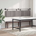 vidaXL Tête de lit suspendue Taupe Tissu