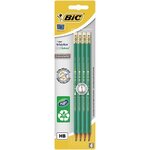 BIC - Crayon Graphite HB Ecolution Evolution Embout Gomme x4