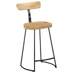 vidaXL Tabourets de bar lot de 2 49x43x88 cm bois de manguier massif