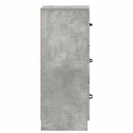 vidaXL Armoire à tiroirs Gris béton 33 x 34 5 x 87 cm
