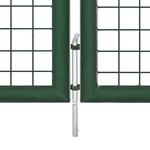 vidaXL Portail en treillis de jardin Acier 400 x 75 cm Vert