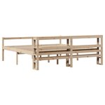 vidaXL Lit pour personne âgée avec tête de lit sans matelas 180x200 cm