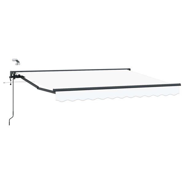 vidaXL Auvent rétractable électrique Blanc 3 5 x 2 5 m