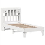 vidaXL Cadre de lit sans matelas blanc 90x200 cm bois de pin massif