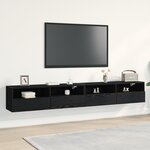 Meubles TV vidaXL 2 Pièces Chêne noir 100x30x30 cm Bois d'ingénierie