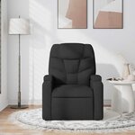 vidaXL Fauteuil de massage inclinable Noir Tissu