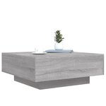 vidaXL Table basse sonoma gris 80x80x31 cm bois d'ingénierie