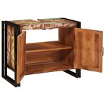 vidaXL Meuble sous-vasque de salle de bain Bois récupéré massif  fer