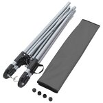 Vidaxl hamac avec support pliable gris