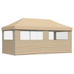 vidaXL Tente de fête 292 x 580 x 315 cm Beige Tissu Oxford
