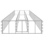 vidaXL Lit surélevé à gabion Acier galvanisé 270x30x10 cm