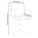 Vidaxl tabouret de bar gris foncé velours