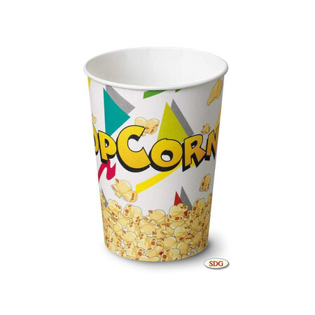 Pot pop-corn en carton 1.05 litres - sdg - lot de 500 -  - carton 1 05