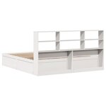 vidaXL Cadre de lit sans matelas blanc 180x200 cm bois massif de pin