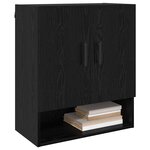 vidaXL Armoire Murale Chêne noir 60 x 31 x 70 cm Bois d'ingénierie