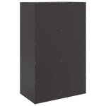 vidaXL Buffet haut noir 67x39x95 cm acier