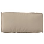 vidaXL Ensemble de coussins de palette 2 pièces taupe en tissu Oxford