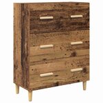 vidaXL Buffet Bois ancien 34 x 69.5 x 90 cm Bois d'ingénierie