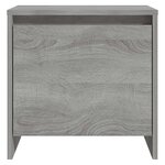 vidaXL Table de chevet Sonoma gris 45x34x44 5 cm bois d'ingénierie