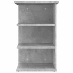vidaXL Armoire latérale Gris béton 35x35x55 cm Aggloméré