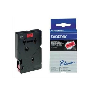 Cassette ruban tc noir/rouge 12mmx7 7m tc401 brother