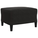 vidaXL Ensemble de canapés 3 Pièces avec coussins Noir Velours