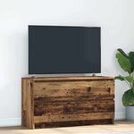 vidaXL Meuble TV vieux bois 100x35x54 cm bois d'ingénierie