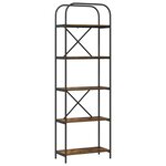 vidaXL Étagère Chêne fumé 60 x 30 x 183 cm Bois d'ingénierie