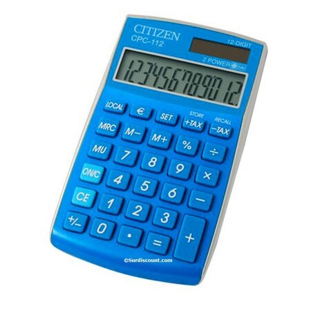 Calculatrice de poche cpc 112 citizen