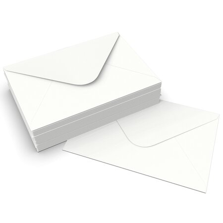 Lot de 100 enveloppe blanche 127x190 mm