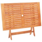 vidaXL Ensemble à manger d'extérieur 7 Pièces Gris Bois eucalyptus solide
