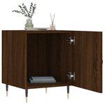 vidaXL Table de chevet chêne marron 40x40x50 cm bois d’ingénierie