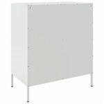 vidaXL Buffet blanc 68x39x79 cm acier