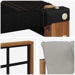 vidaXL Canapé d’extérieur Bois d'Acacia Massif Gris Naturel et Clair
