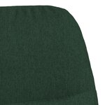 vidaXL Chaise de relaxation Vert foncé Tissu