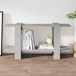 vidaXL Bibliothèque Gris béton 100x30x51 cm bois d'ingénierie