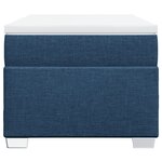 vidaXL Sommier à lattes de lit avec matelas Bleu 90x190 cm Tissu