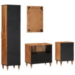 vidaXL Ensemble de meubles de salle de bain 4 Pièces bois manguier massif