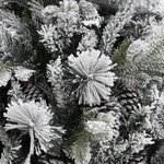 vidaXL Sapin de Noël à flocons de neige et pommes de pin 150 cm PVC/PE