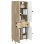 vidaXL Ensemble de Meubles 2 Pièces 66 x 34 5 x 90 cm Bois d'ingénierie