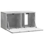 vidaXL Meuble TV mural 59 5 x 31 x 30 cm Gris béton Bois d'ingénierie