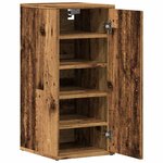 vidaXL Armoire à chaussures vieux bois 32x35x70 cm bois d'ingénierie