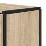 vidaXL Table à dîner 144 x 60 x 75 cm Bois d'ingénierie Chêne Sonoma