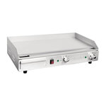 Plancha electrique professionnelle de comptoir - 2 9 kw - buffalo -  - inox 745x470x240mm