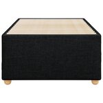 vidaXL Cadre de lit Noir 90x190 cm Tissu