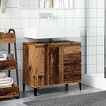 vidaXL Armoire lavabo vieux bois 65x33x60 cm bois d'ingénierie