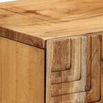 vidaXL Buffet avec étagère Marron 90 x 33 x 75 cm Bois d'acacia massif